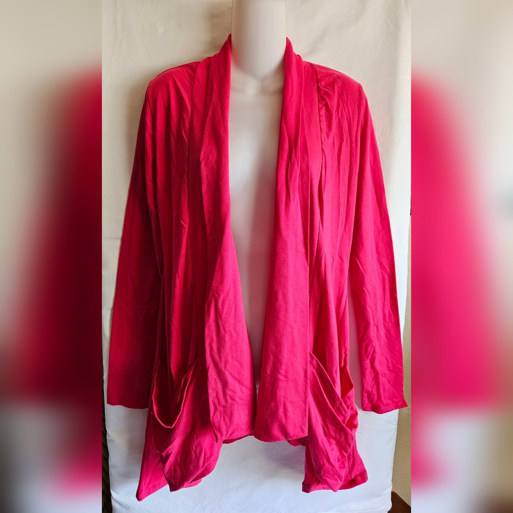Pretty You Fuchsia Pocket Cardigan - Large